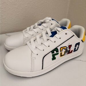 Polo by Ralph Lauren White Sneakers Size 2.5 US(little boys)
